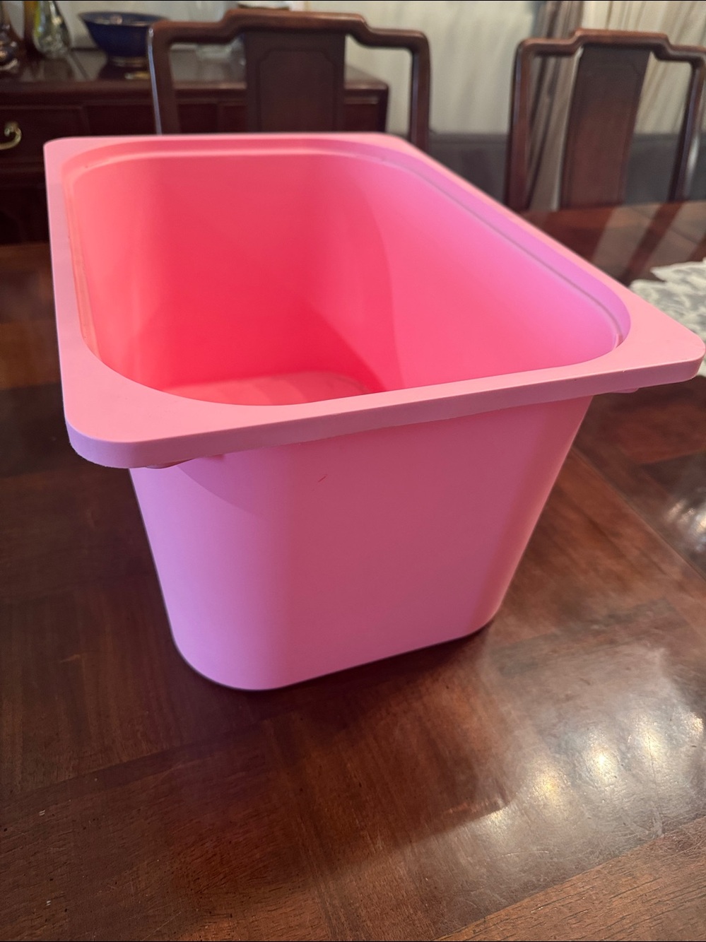 Ikea Trofast Pink Sensory Toy Bin Organization Storage Large Box